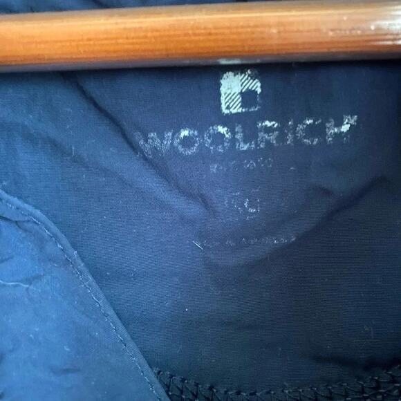 Woolrich Drifter Stand Up Snap Collar Pocket Fleece Pullover Blue Sweatshirt XL - Picture 3 of 5